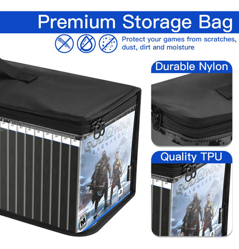 Bolsa De Almacenamiento Para Videojuegos Compatible Con Ps Y