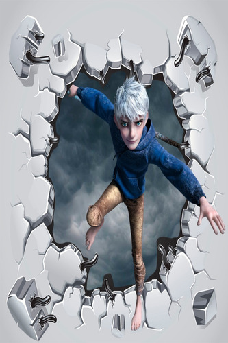 Imagen 1 de 2 de Vinilos Decorativos Adhesivos Pared Rota 3d Jack Frost
