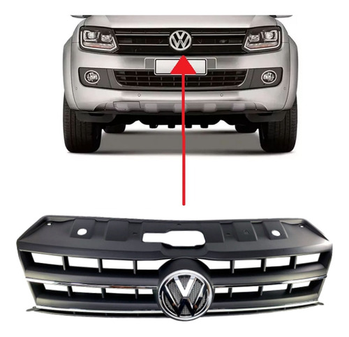 Parrilla Rejilla Amarok 2012 2013 2014 2016 Cromada Original