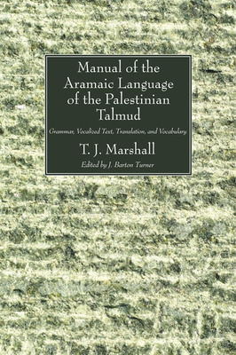 Libro Manual Of The Aramaic Language Of The Palestinian T...