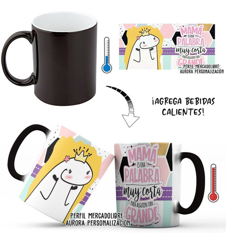 Mug Mágico Taza Día De La Madre Mamá Florkofcow Regalo 009