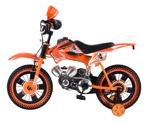 Bicicleta Entrenadora Niños Aeiou Baj-15005 R16 Motocross
