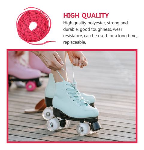 1 Par De Cordones De Poliéster Para Hielo, Cordones De Cera,