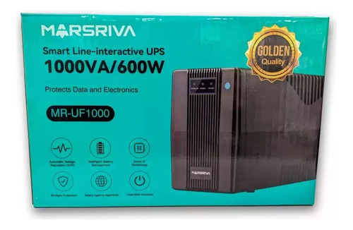 Ups 1000va / 600w Marsriva Interactivo 4 Tomas