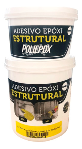 Adesivo Estrutural Media Fluidez Polipox