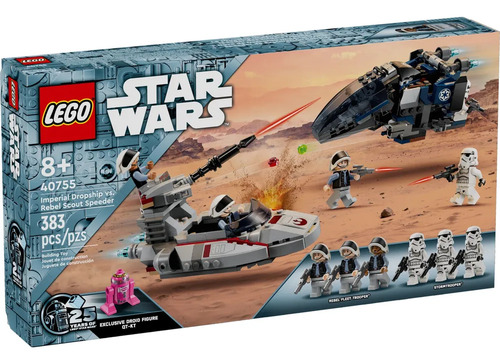 Lego Star Wars Imperial Dropship Vs. Speeder Rebel Scout