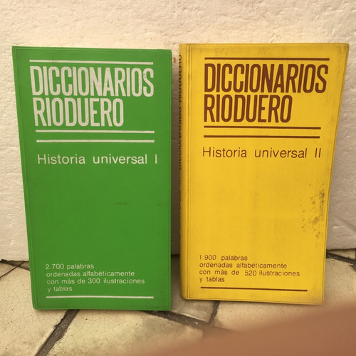 Historia Universal I Y Ii, Diccionarios Rioduero