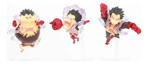 Juego De 5 Muñecos Divertidos De One Piece Gear 4 Luffy Figu