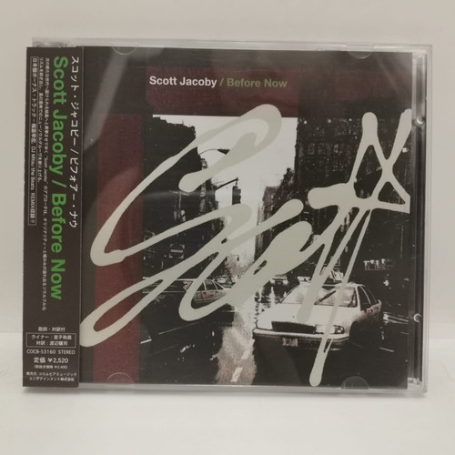 Scott Jacoby Before Now Cd Japones [usado]