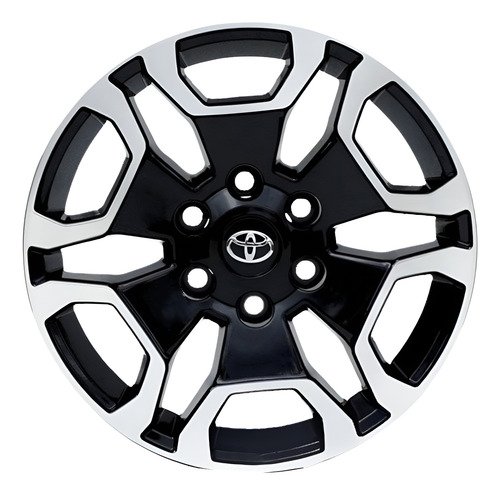 Roda Hilux Aro 18 Furação 6×139.7 Toyota (unidade) Cor Diamantada Preta