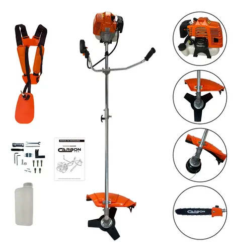 Roçadeira C/motopoda Multifuncional 52cc Carbon Fak