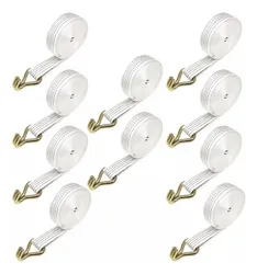 Comprar Kit 10 Cinta De Amarração Para 5 Toneladas 9 Metros Gancho J no Mercado Livre