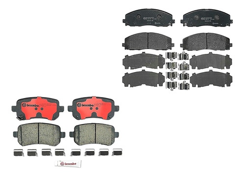 Set Balatas Bajos Metales Brembo Routan 09 - 12