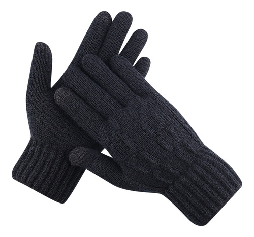 Guantes Suaves De Invierno Para Hombre, Con Pantalla Táctil,