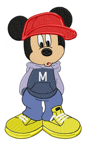 Matriz Para Bordados Maquina Mickey Mouse Silbando 4056