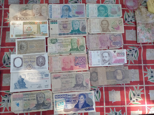 Billetes Antiguos ...de Varios Valores Y De Diferentes Nacio (Usado)