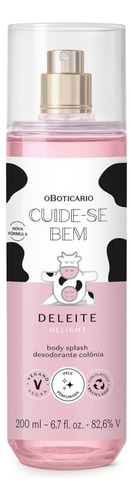 Combo Cuide-se Bem: Body Splash Deleite 200ml + Sabonete Líquido Biscoito Ou Bolacha 150mle