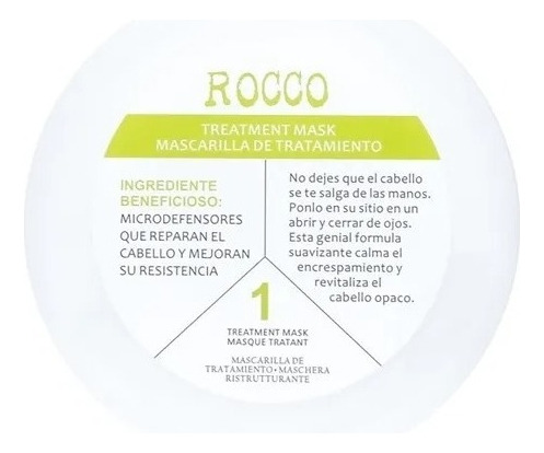 Rocco® Crema Reparación Urban Antidotes Para Cabello Rizadoa