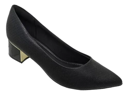 Scarpin piccadilly salto best sale medio