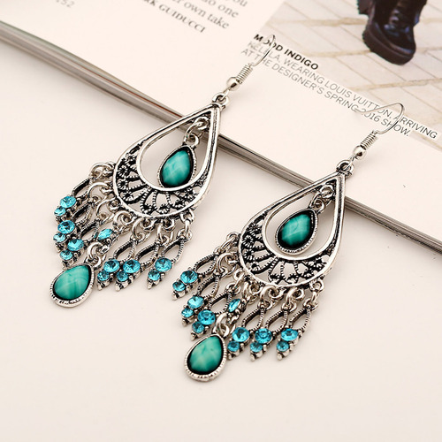 Pendientes En T, Modernos, Bohemios, Vintage, Tallados En Fo