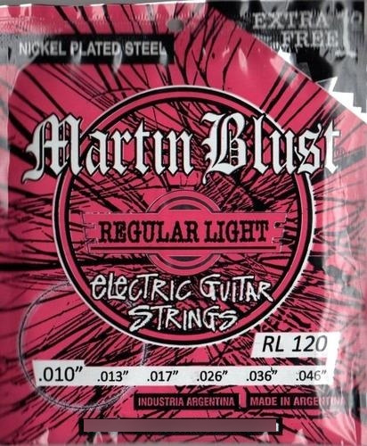 Encordado Guitarra Electrica Martin Blust 010 Musica Pilar