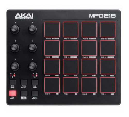 Controladora Akai Mpd218