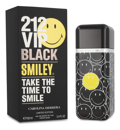 212 Vip Black Smiley Men Carolina Herrera 100 Ml Edp Spray