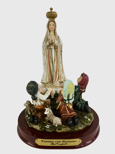 Virgen De Fátima De Poliresina - Di Angelo 20 Cm