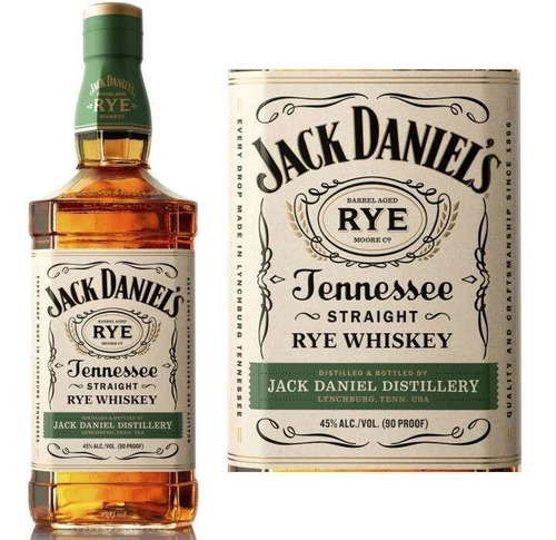 Whiskey Jack Daniels Rye 45% De 1 Litro Con Estuche