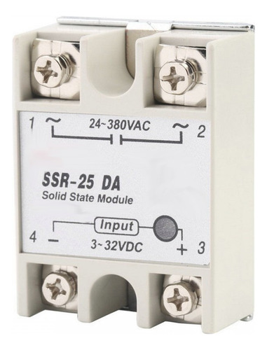 Relé De Estado Sólido Fotek Ssr Ssr25da Da 25a Relay Husillo