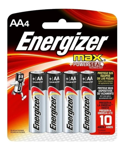 Pilas Alcalinas Energizer Max Aa E91 Blister X4 Jmc