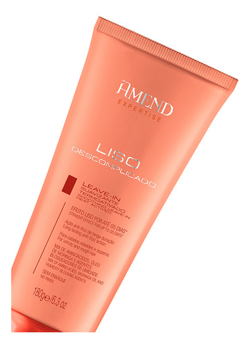 Leave In Amend Liso Sem Química Suavizante 180g