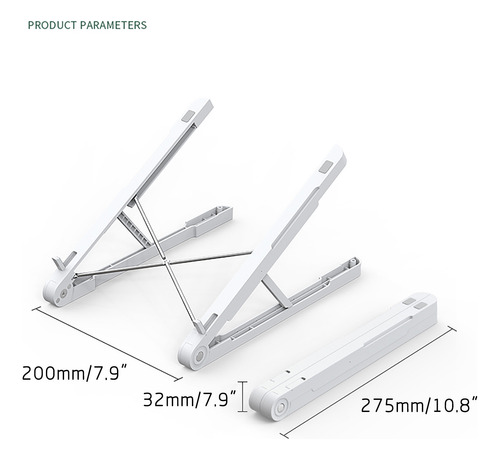 Soporte Elevador R Para Computadora Portátil, Escritorio, Ba