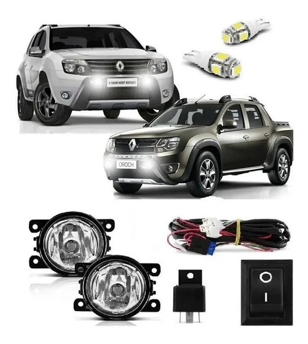 Kit Farol Caminero Auxiliar Renault Duster Oroch 2011 Á 2019