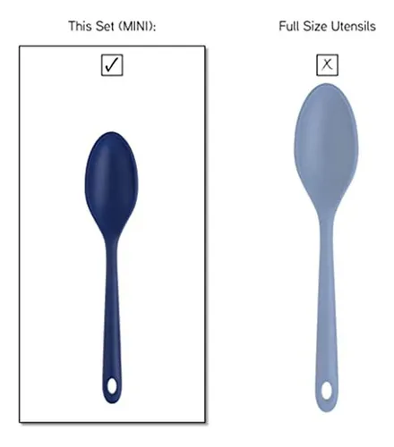 Cocine Con Los Utensilios De Cocina De Silicona Color Mini,