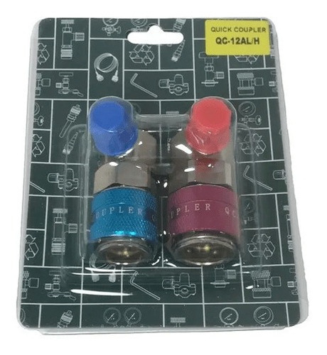 Imagen 3 de 8 de Kit Coples Adaptador Automotriz Alta Y Baja Manometros Gas