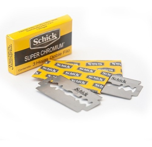 Imagen 2 de 2 de Hojas De Afeitar Schick 3 Hojas Doble Filo Bulto De 36x10x3