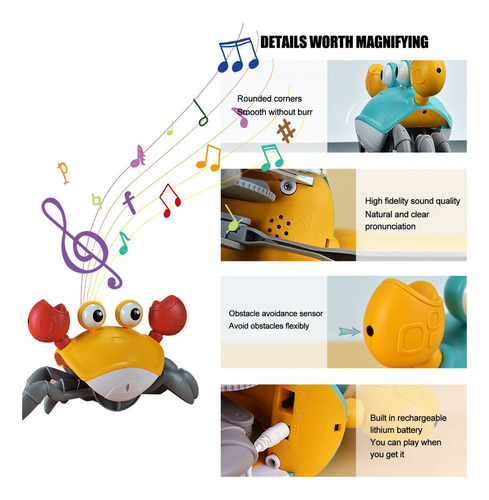 Cinto De Prevenção De Obstáculos Música Light Children's Cra