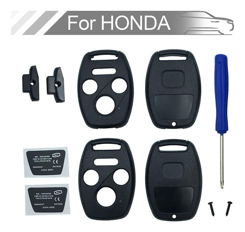 Carcasa Para Llave De 4 Botones Para Honda Civic Accord Ex