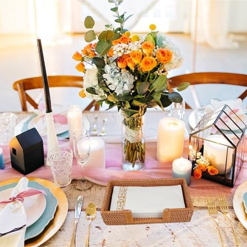 Soporte Para Toalla De Invitados, Soporte De Mimbre Para Ser