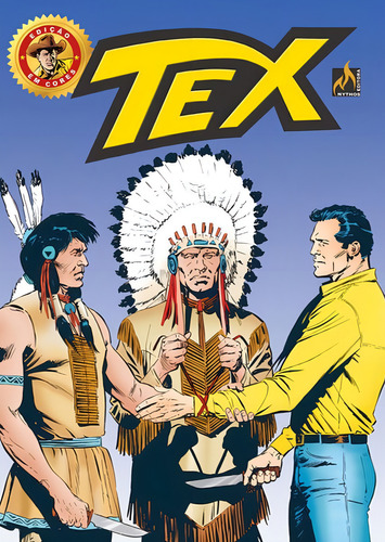 Tex Edição Em Cores Nº 40 - Vol. 40: O Enigma Do Chicote / Mão Amarela, De Bonelli, Gian Luigi. Editora Mythos, Capa Mole Em Português