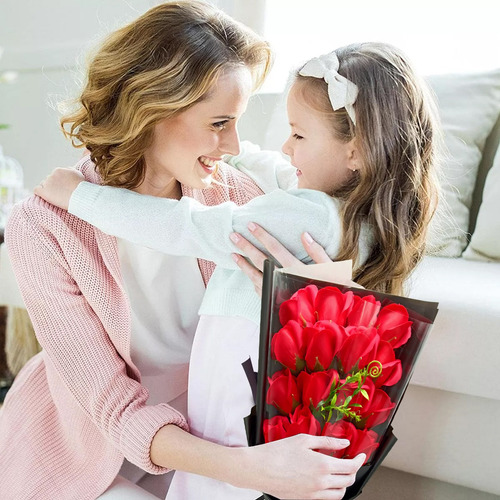 Rosas Artificiales Aspecto Real Cajas De Flores Para Regalo
