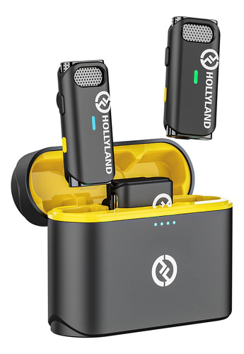 Microfone De Lapela Sem Fio Hollyland Lark M1 Com Noise Canc
