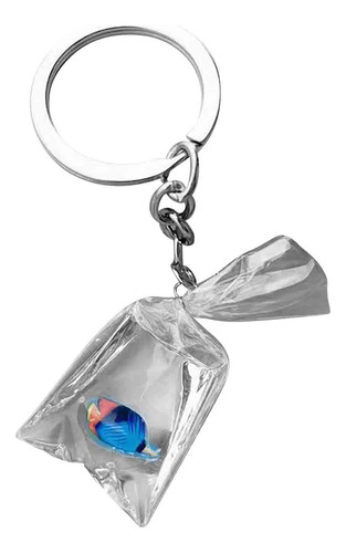 Llavero De Resina Transparente Con Forma De Pez, Bonito Llav