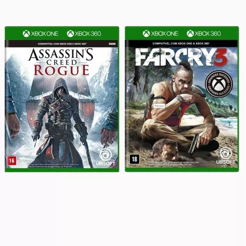 Kit Jogos Xbox 360/one - Assassin's Creed Rogue + Far Cry 3