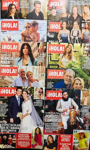 Pack 10 Revistas Hola Argentina Usadas