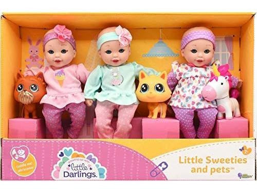 Little Sweeties Baby Doll Mascotas  8 Pulgadas