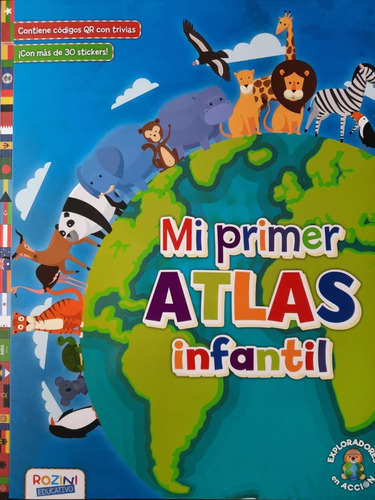 ** Mi Primer Atlas Infantil ** Mas De 30 Stickers