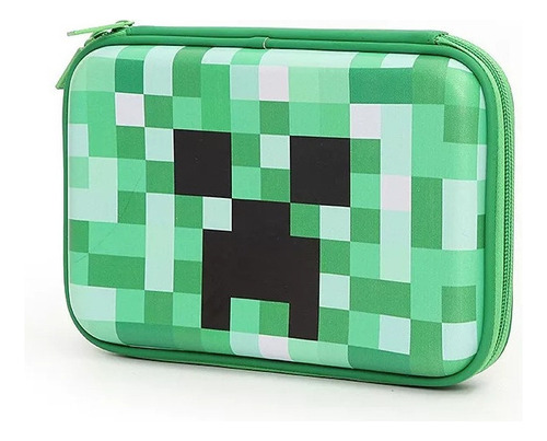 Estuche Para Lápices Minecraft De Gran Capacidad Frf Color Verde
