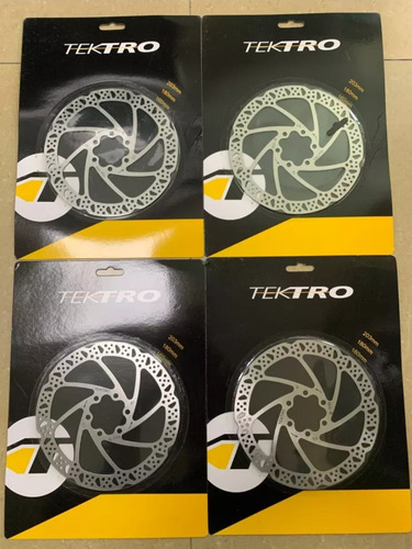 Imagen 2 de 3 de Par De Disco De Frenos Para Bicicleta 6 Huecos 160mm Tektro